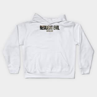 Resident Evil 7 Text Art Kids Hoodie